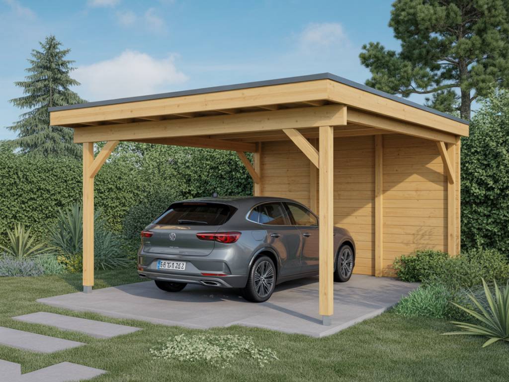 Construire un carport en bois pour protéger votre voiture : conception, matériaux et étapes de réalisation
